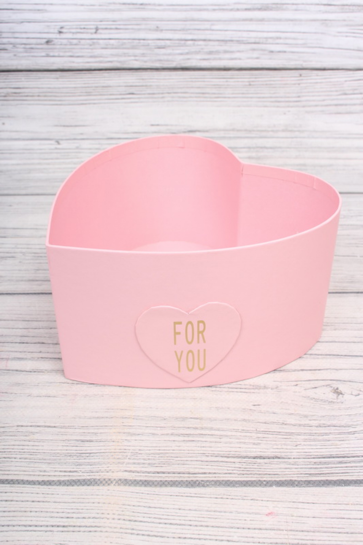 Набор коробок сердце "For You", 3 шт, L:27x27x12cm; M:23.5x23x11cm; S:19x19x10cm, розовый 7122Н