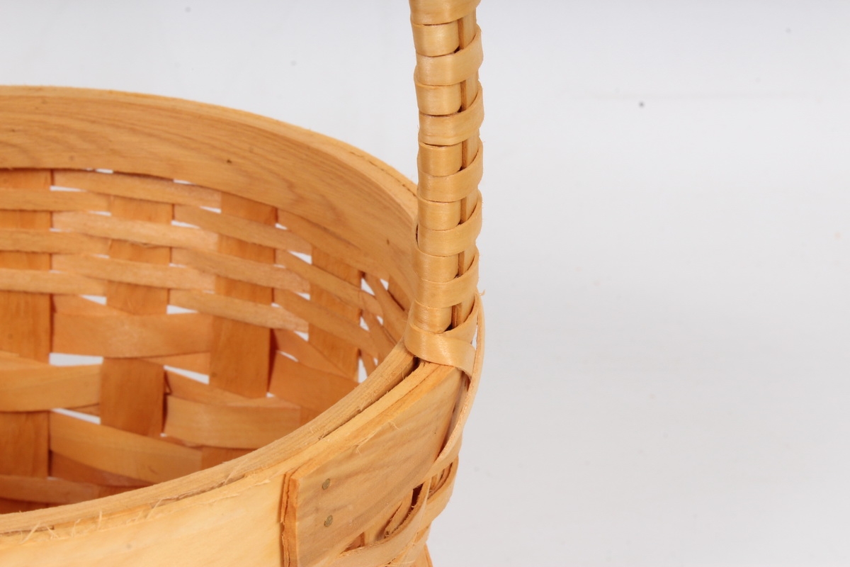 Набор корзин из бересты 2шт. круглые 23*13.5/32cm 18*12/27cm Св.коричневый 4782Н