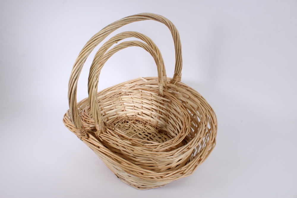 набор корзин плетеных (ива), 45х35хh18/13/39см, 39х29хh16/11,5/34см, 33x23xh14/10/29см, 3 шт.  4187