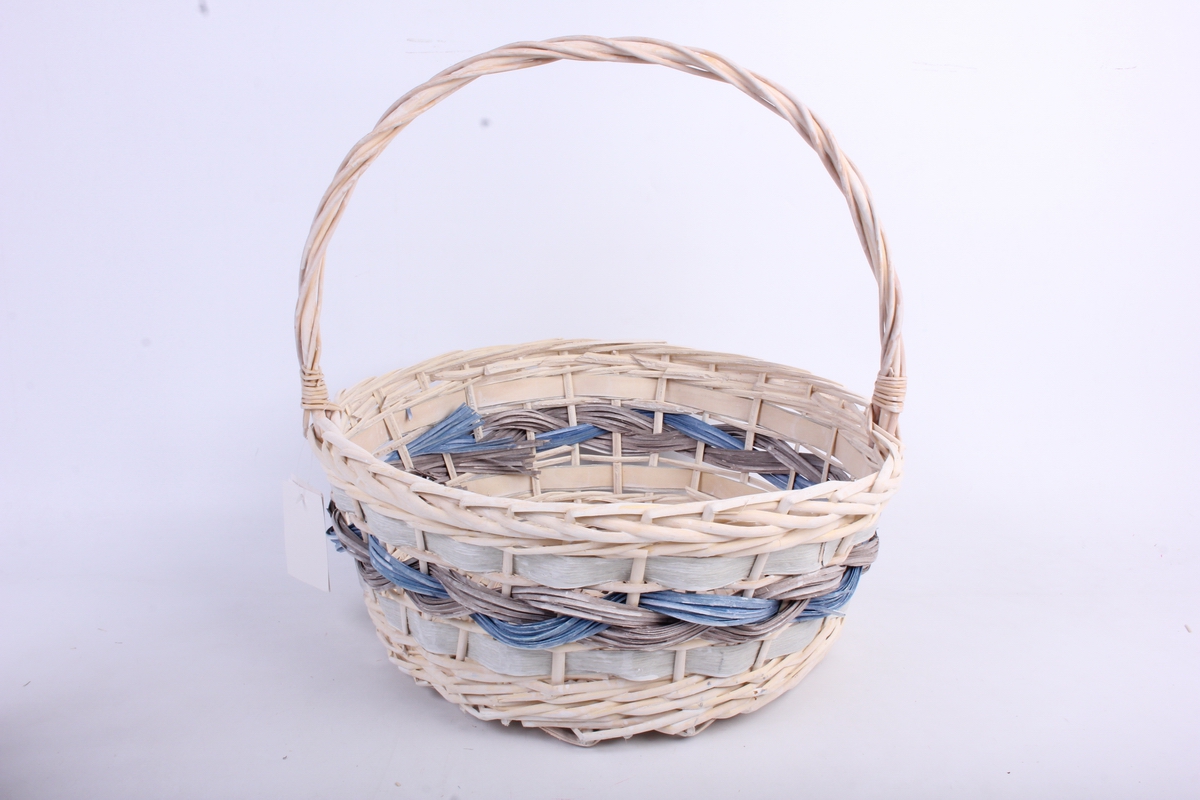 набор корзин плетеных из 3х шт круглые  (ива) d=37 h=16/41cm