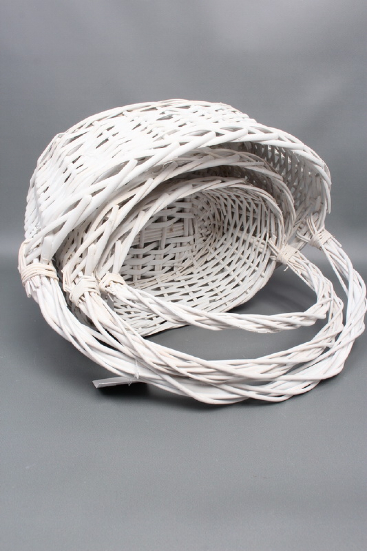 Набор корзин плетеных из 3шт(ива): 42x30xH13/17xHH36; 35x26xH10/15xHH32; 30x20xH9/13xHH27  1655М