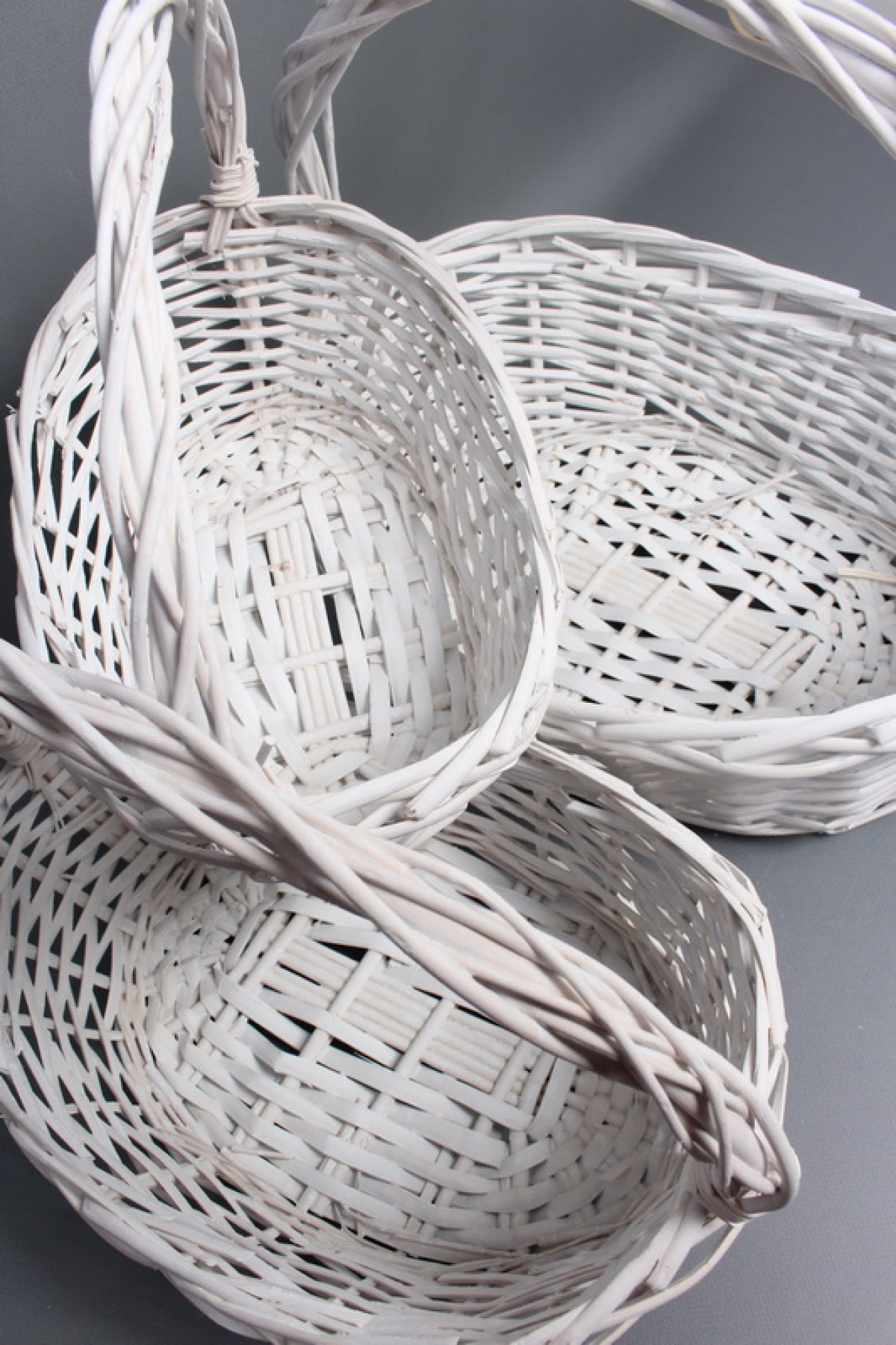 Набор корзин плетеных из 3шт(ива): 42x30xH13/17xHH36; 35x26xH10/15xHH32; 30x20xH9/13xHH27  1655М