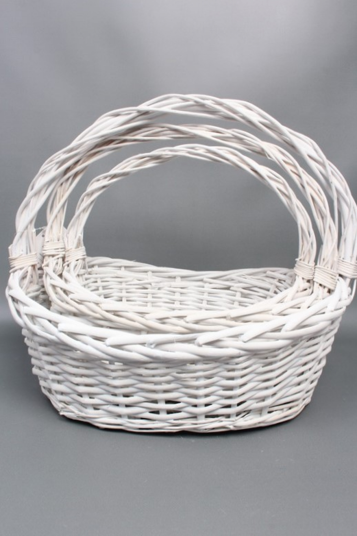 Набор корзин плетеных из 3шт(ива): 42x30xH13/17xHH36; 35x26xH10/15xHH32; 30x20xH9/13xHH27  1655М