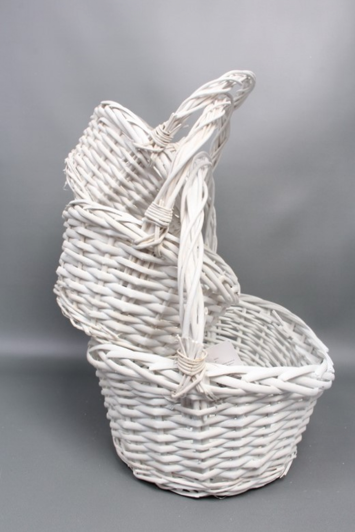 Набор корзин плетеных из 3шт(ива): 42x30xH13/17xHH36; 35x26xH10/15xHH32; 30x20xH9/13xHH27  1655М