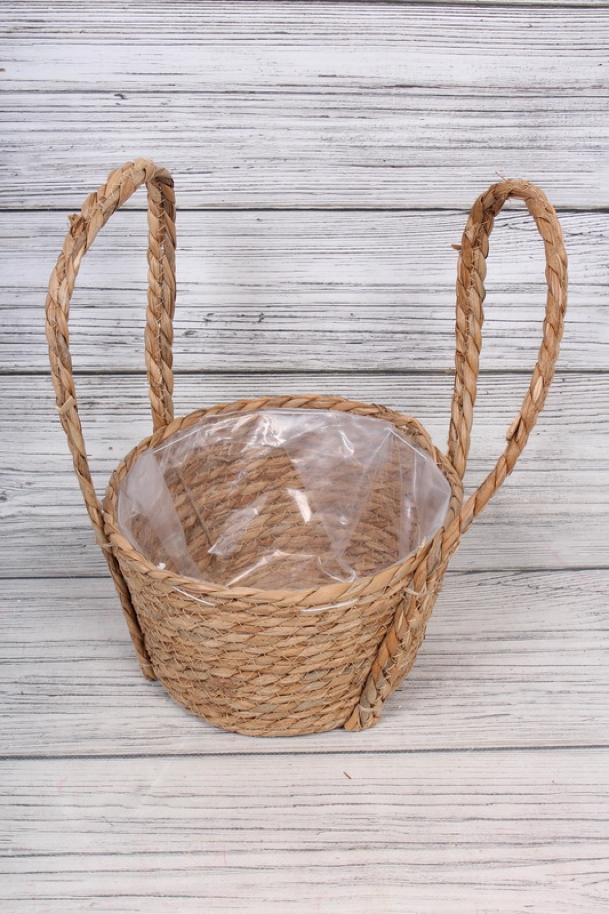Набор корзин плетеных (рогоз) из 3шт, 30x30x16x35см, 26x26x14,5x32см, 22x22x13x29см,  9595М