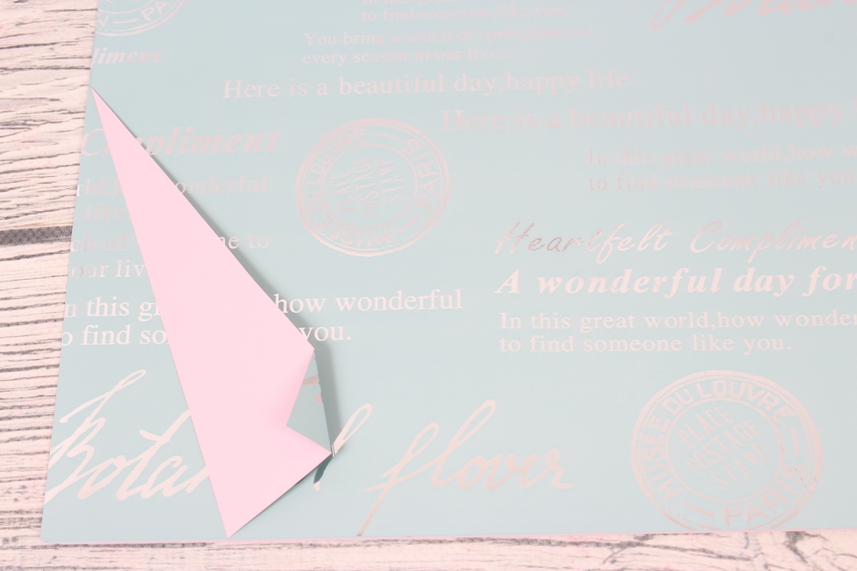 Набор пленки "Wonderful", 58*58/10л, голубой 3841Н