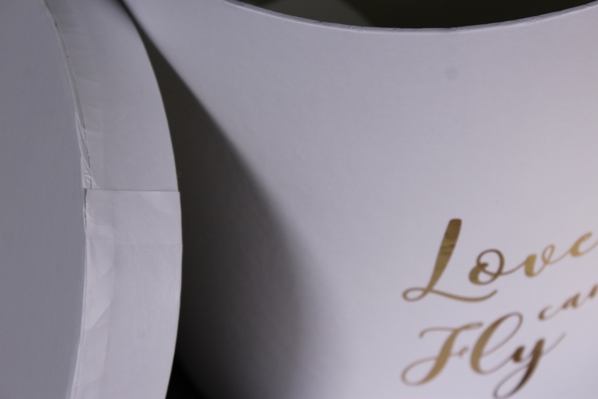 набор подарочные коробок из 3 шт - цилиндр love can flay белый   м11