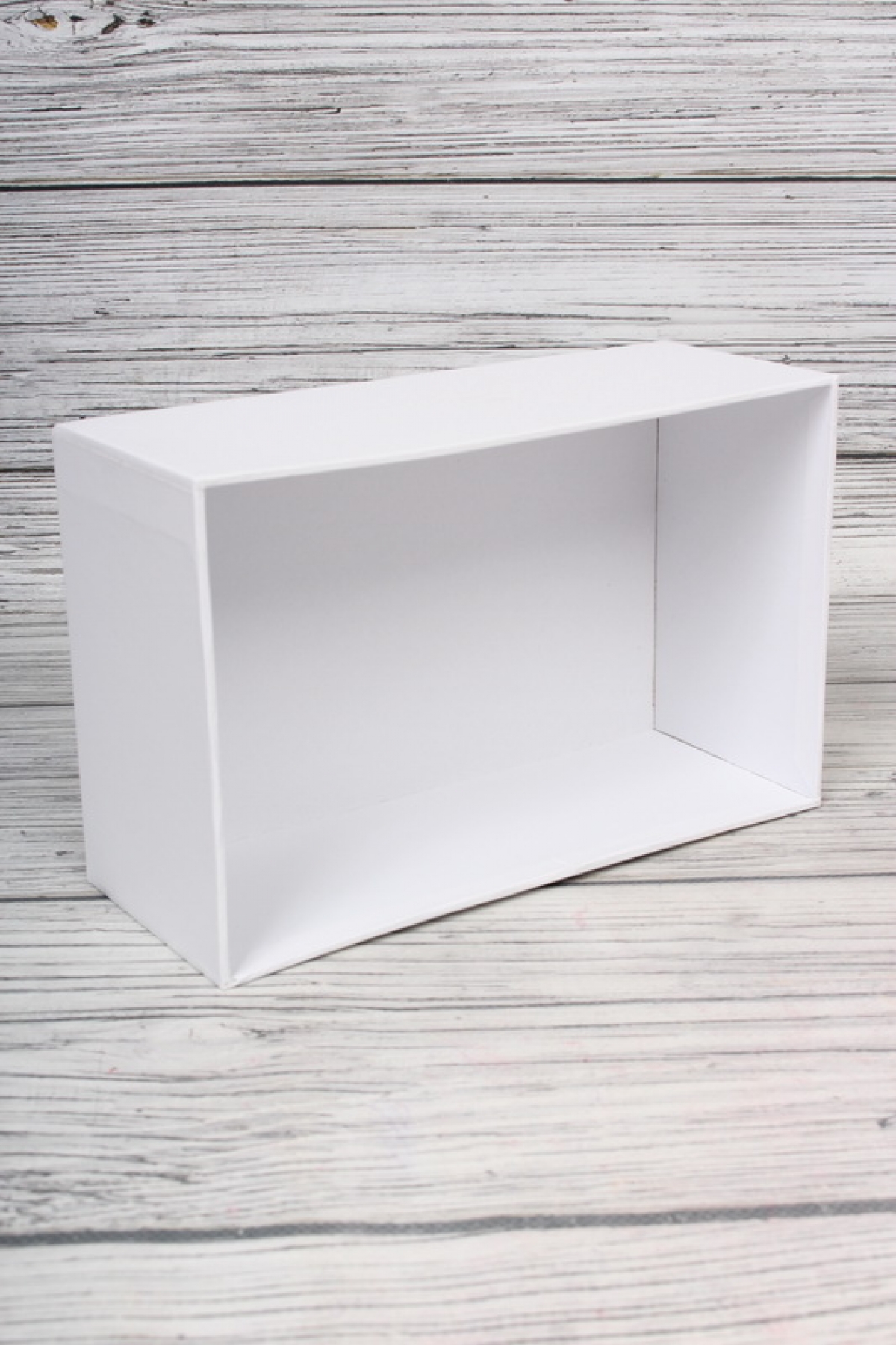 Набор подарочные коробок из 15шт -  Прямоугольник однотонный белый 53*42*23см К873