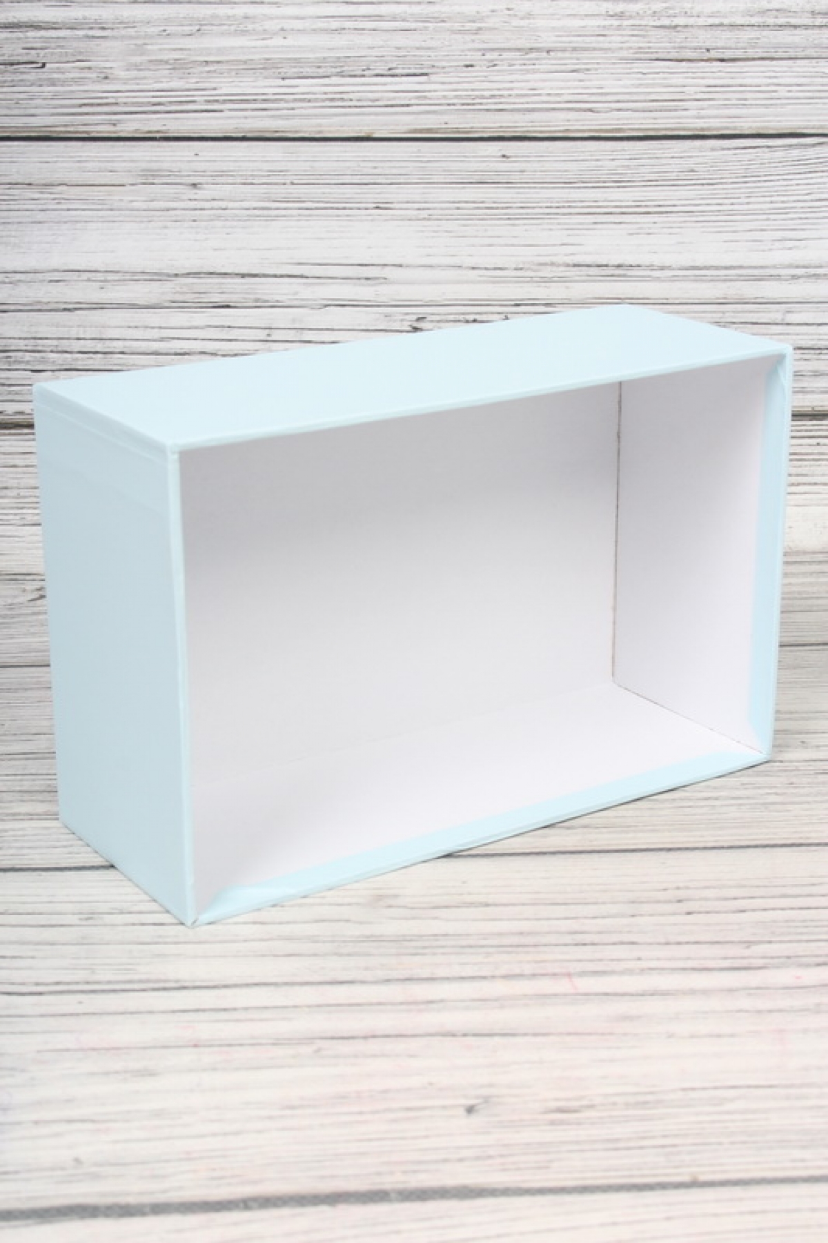 Набор подарочные коробок из 15шт -  Прямоугольник однотонный голубой 53*42*23см К875