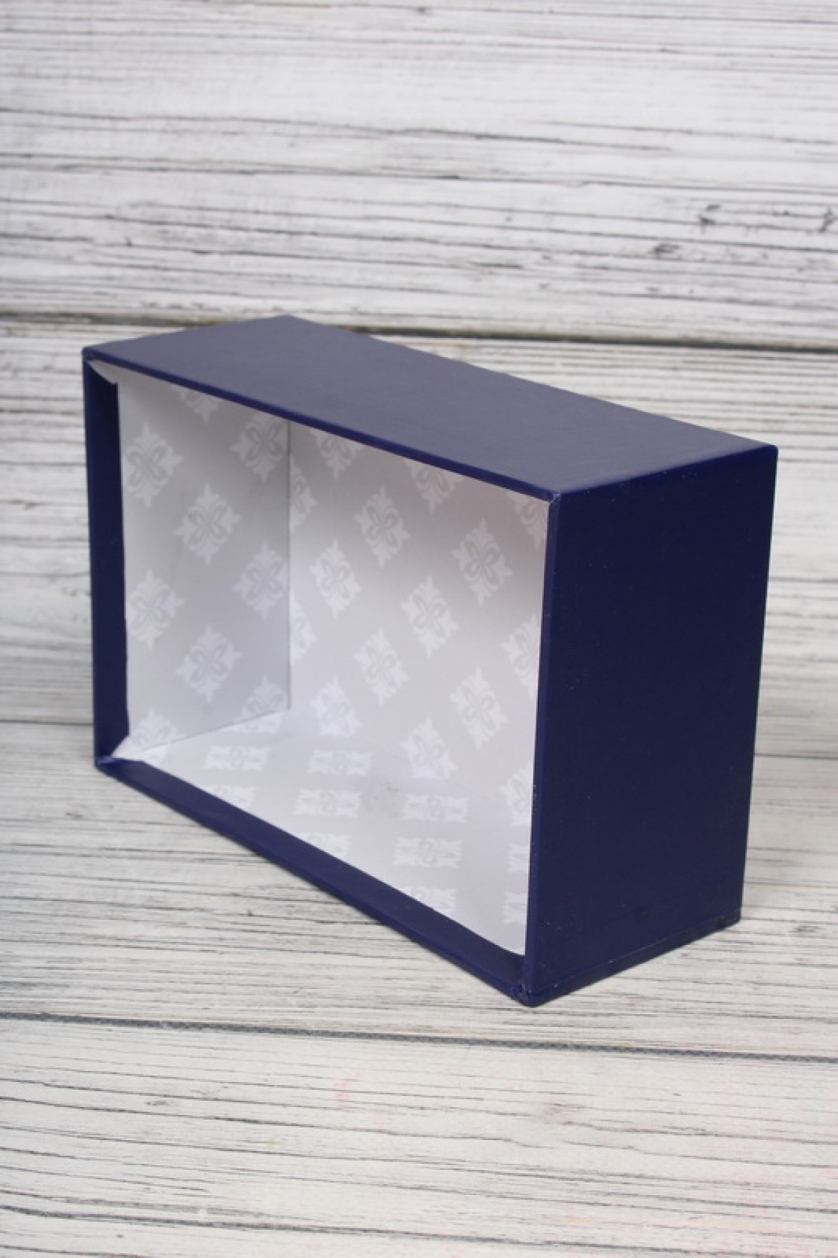 Набор подарочные коробок из 10шт -  Прямоугольник однотонный Королевский синий 37*28*16см К937