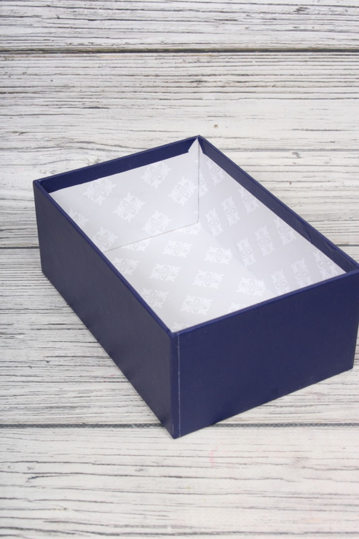 Набор подарочные коробок из 10шт -  Прямоугольник однотонный Королевский синий 37*28*16см К937