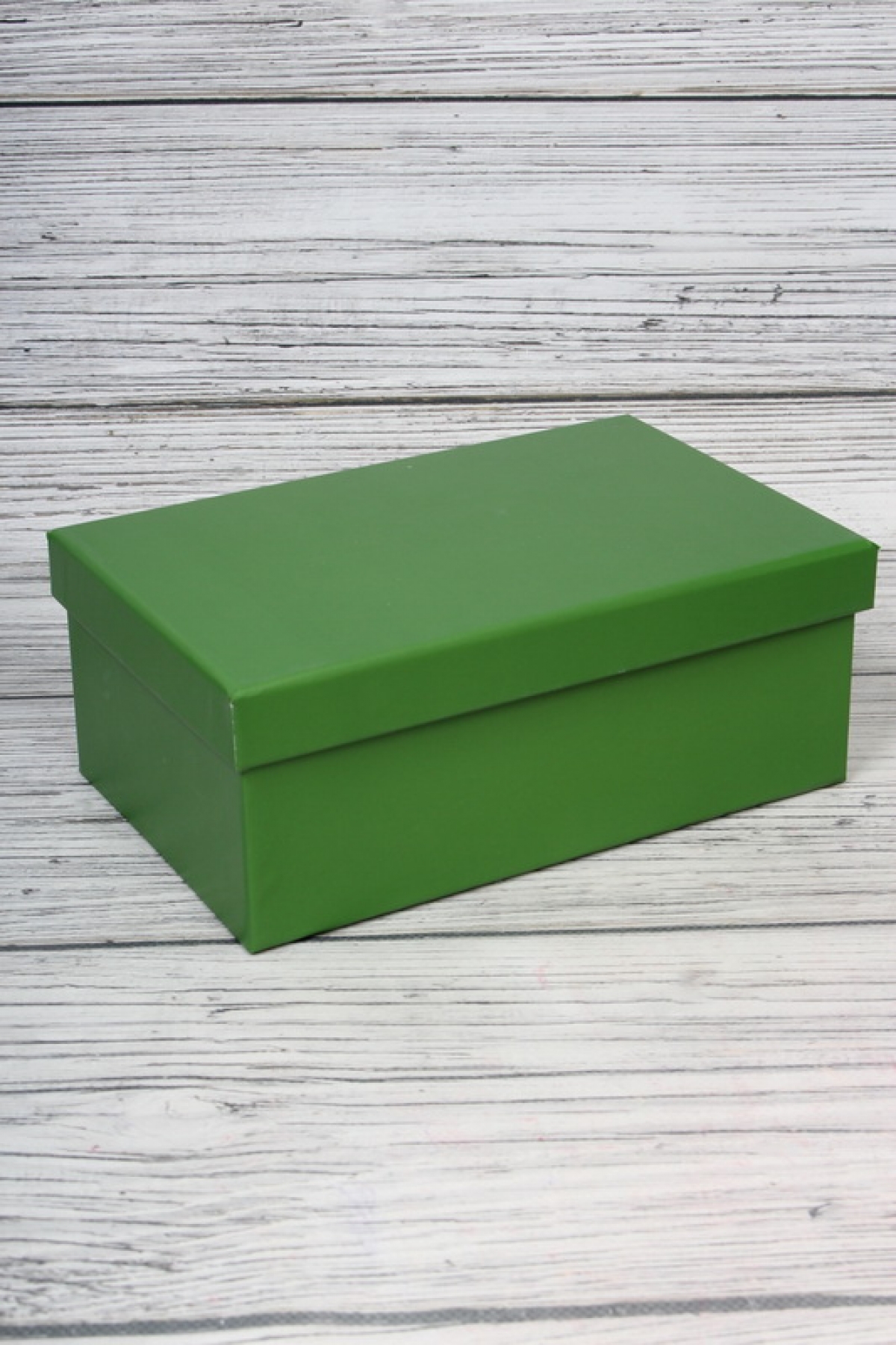 Набор подарочные коробок из 15шт -  Прямоугольник однотонный травяной 53*42*23см N934
