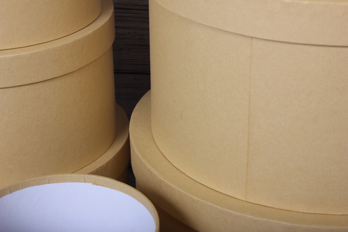 Набор подарочных коробок из 10 шт - КРУГ "КРАФТ" 35*17,3см SY813-KRAFT