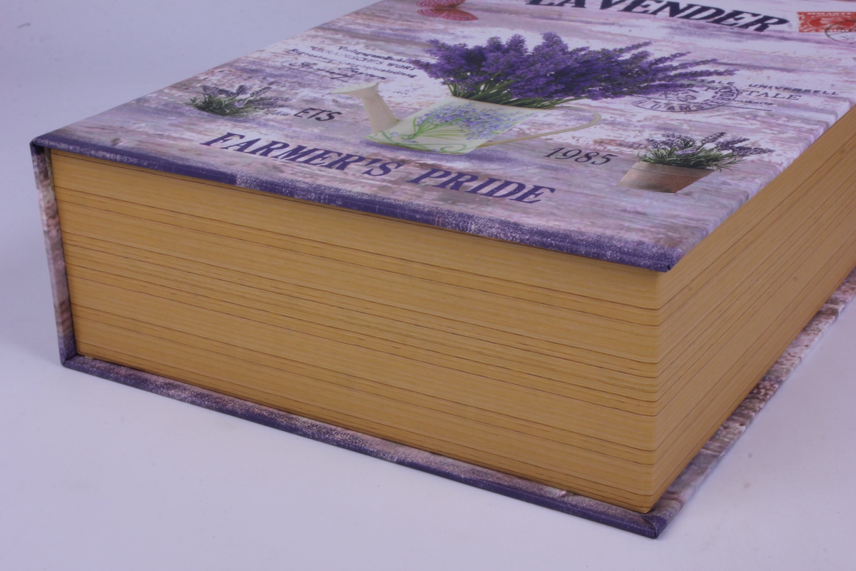 набор подарочных коробок из 3 шт прямоугольник- книжка лаванда 22*29*7