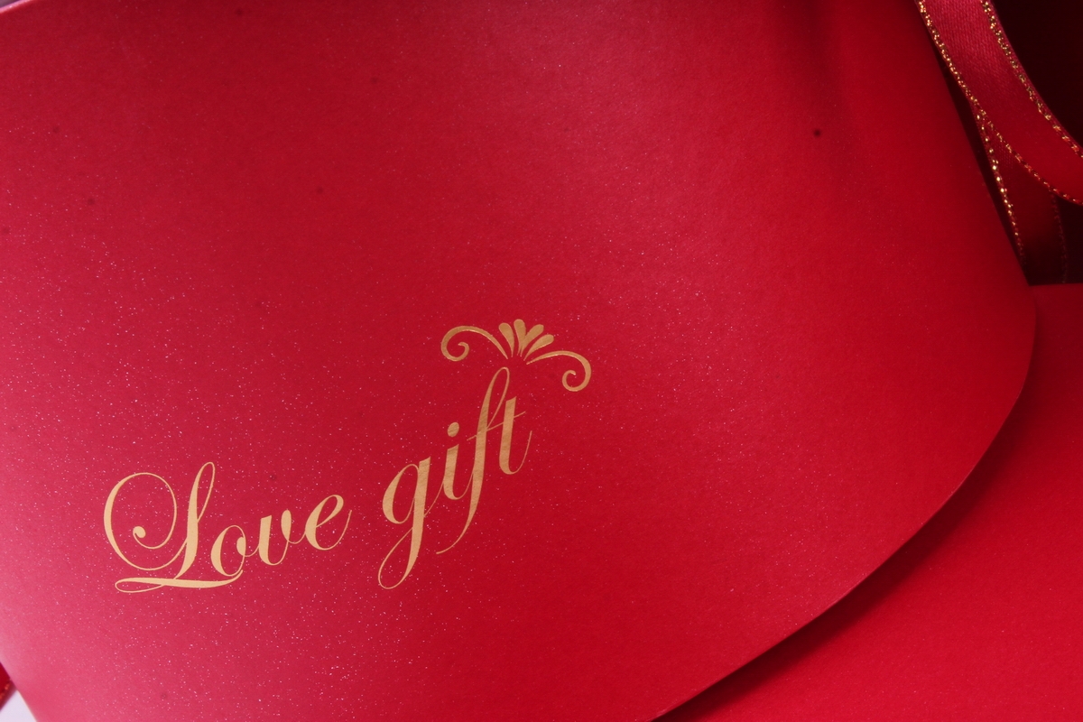 Набор подарочных коробок из 3шт - Цилиндр "Love gift"  красный    D35