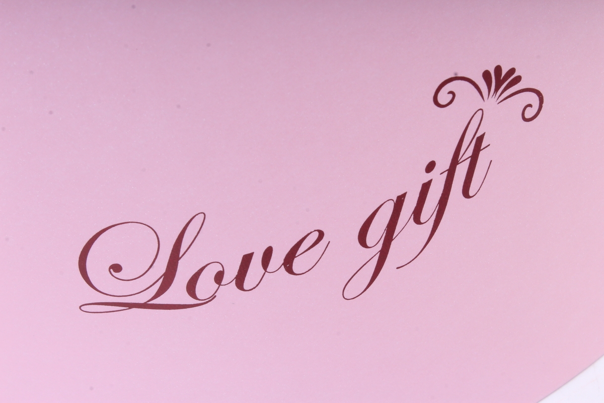 Набор подарочных коробок из 3шт - Цилиндр "Love gift"  розовый    D35
