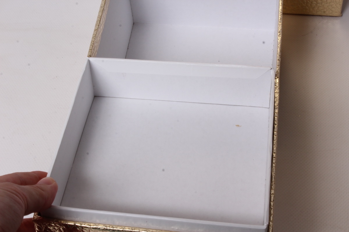 Набор подарочных коробок из 3шт - КУБ Золотой 20*20*17см SY3325-GOLD