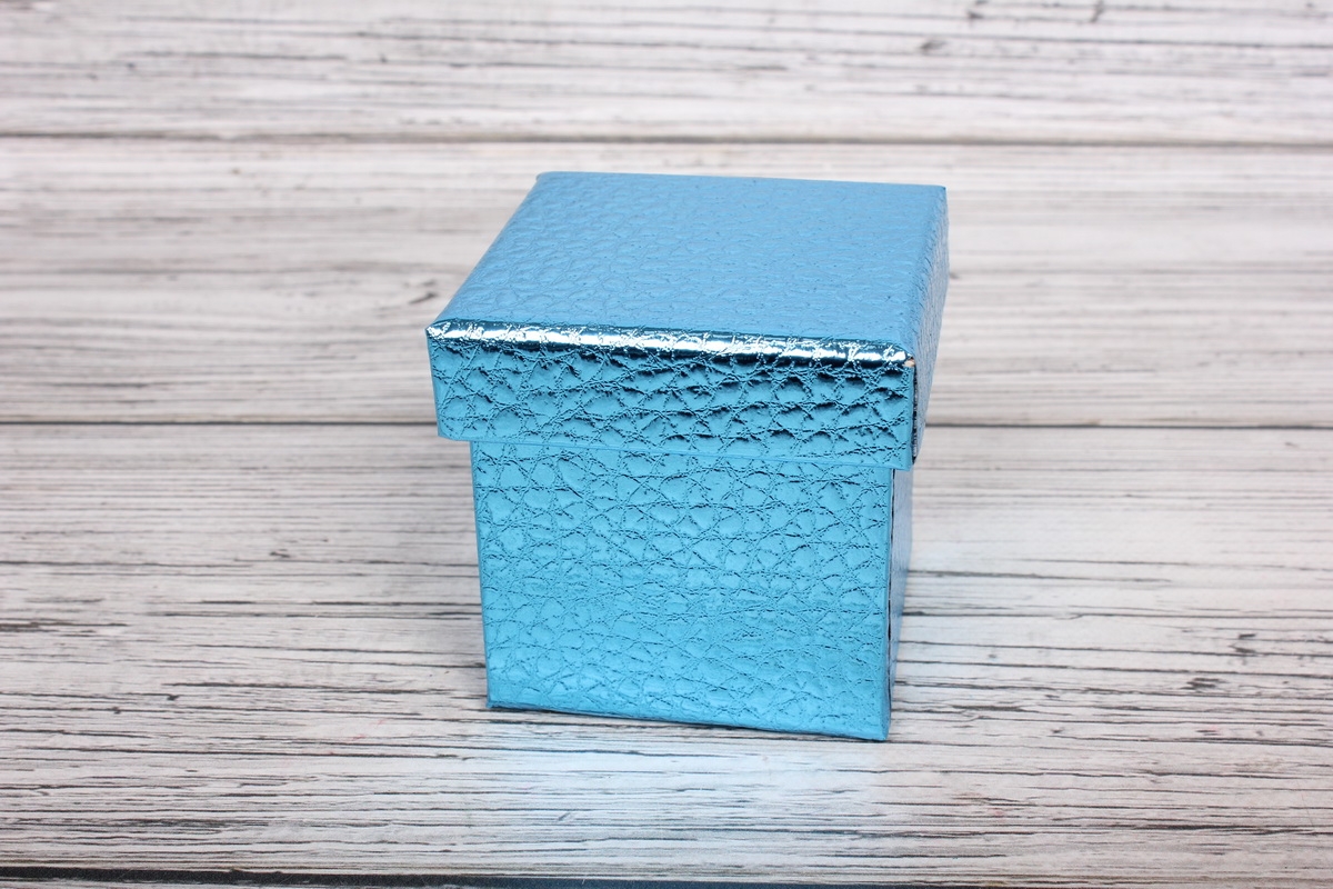 Набор подарочных коробок из 10шт - КУБ  "Синий" 26,5*26,5*26,5см  SY601-BLUE