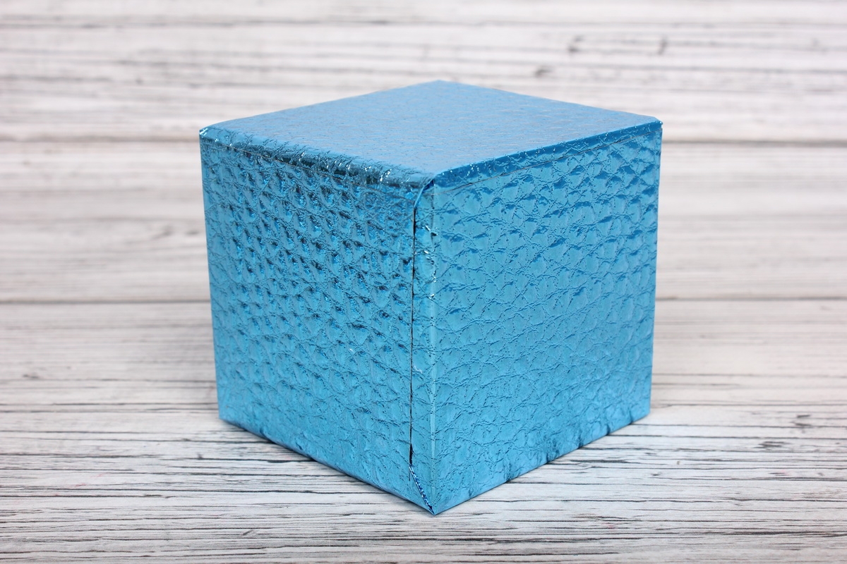 Набор подарочных коробок из 10шт - КУБ  "Синий" 26,5*26,5*26,5см  SY601-BLUE