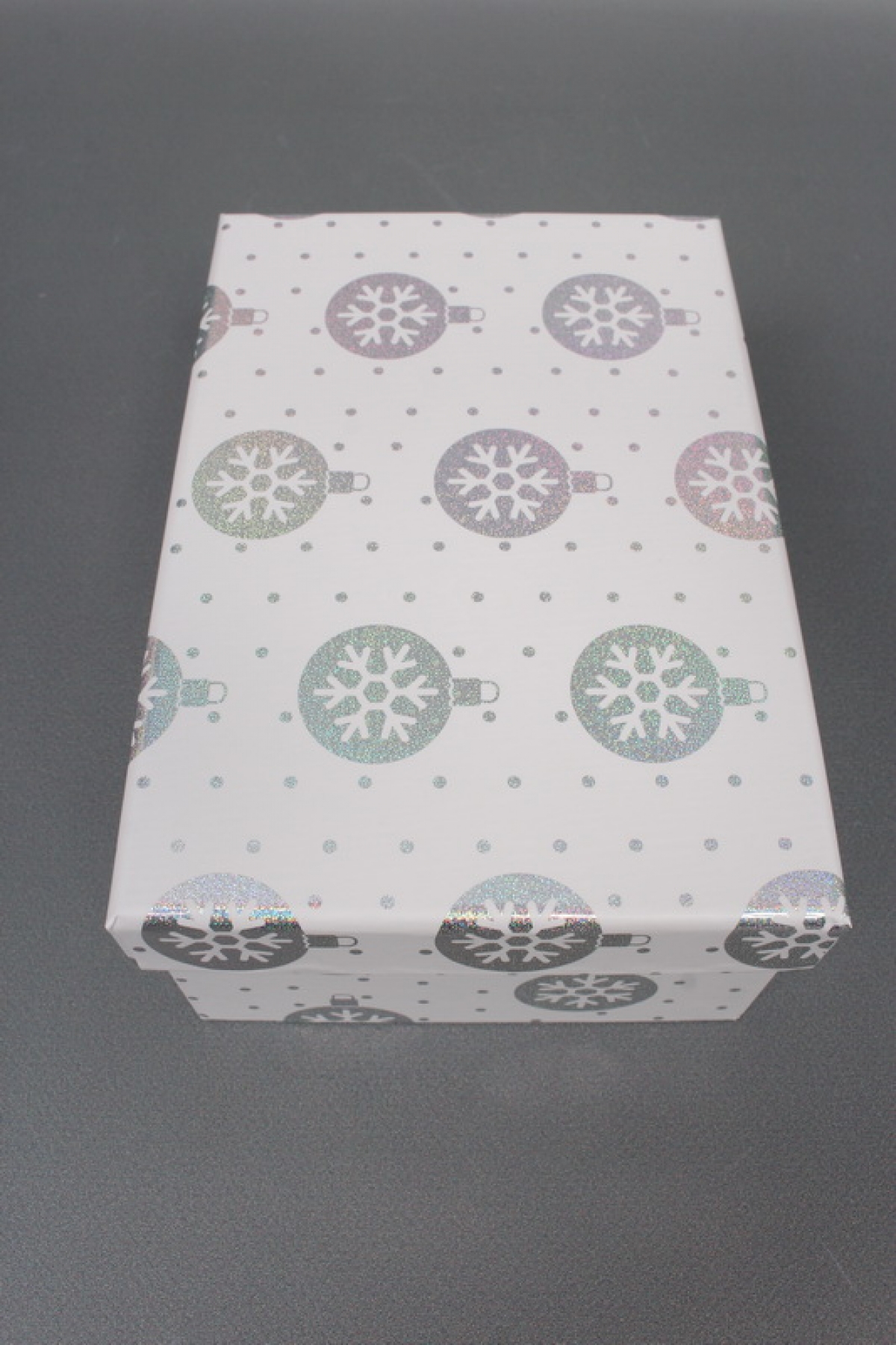 Набор подарочных коробок из 10шт - Прямоугольник НГ Игрушки серебро 37,5*29*16см  N330