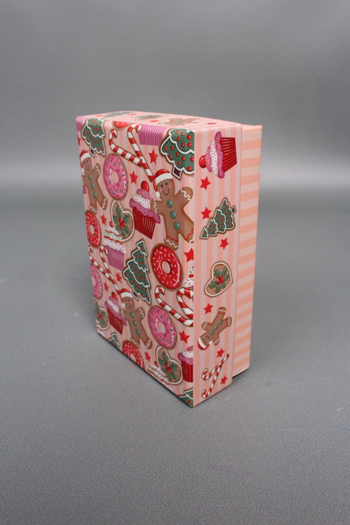 Набор подарочных коробок из 10шт - Прямоугольник НГ Новогодний декор с тиснением 37*27*11  N2511