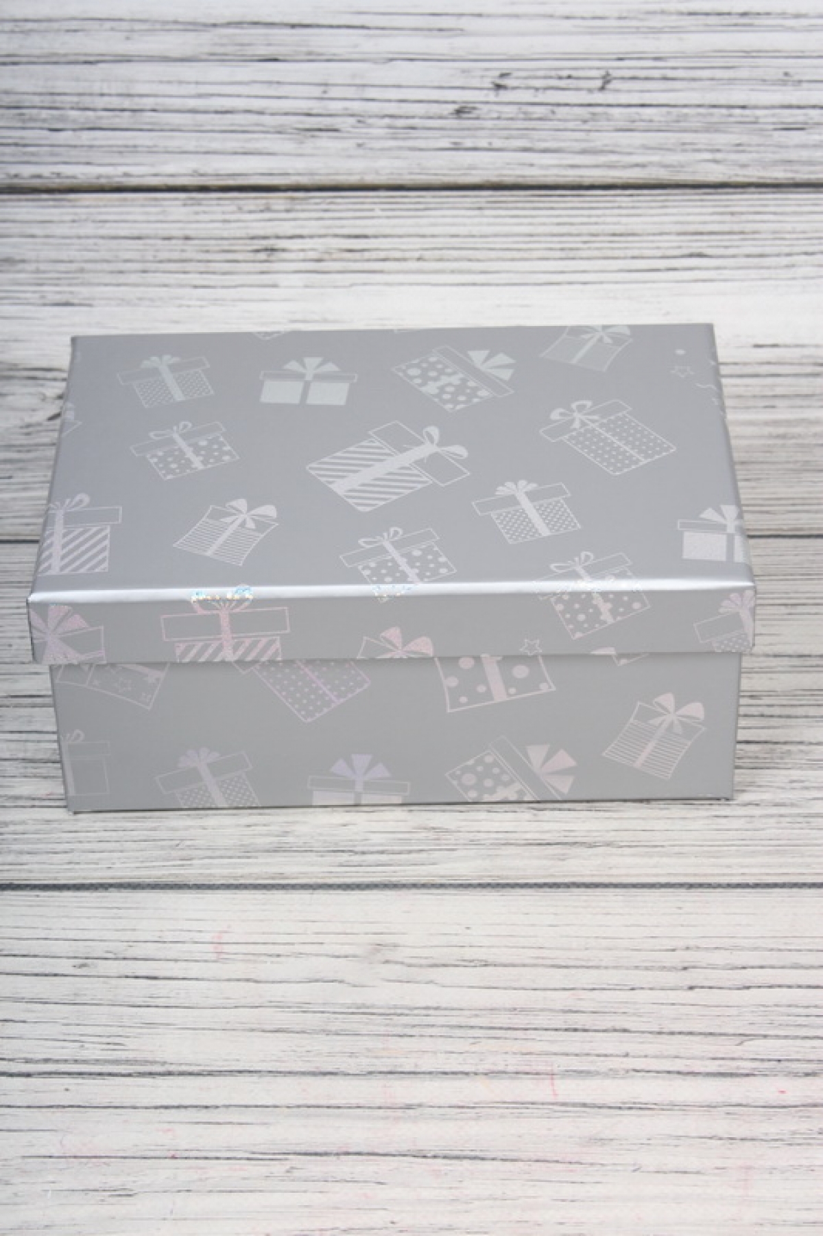 Набор подарочных коробок из 10шт - Прямоугольник НГ Подарки голография 38*29*16см N907