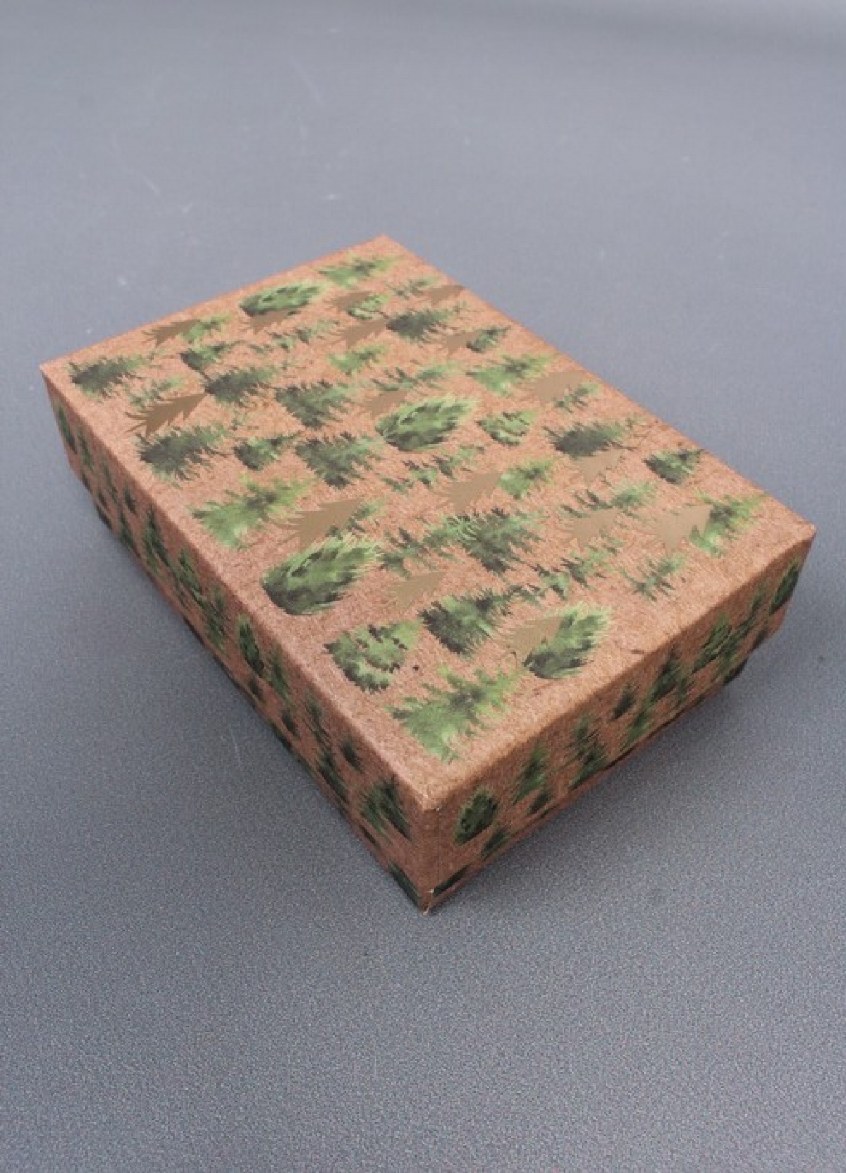 Набор подарочных коробок из 10шт - Прямоугольник НГ Ягодки на крафте 37*27*11  N2505