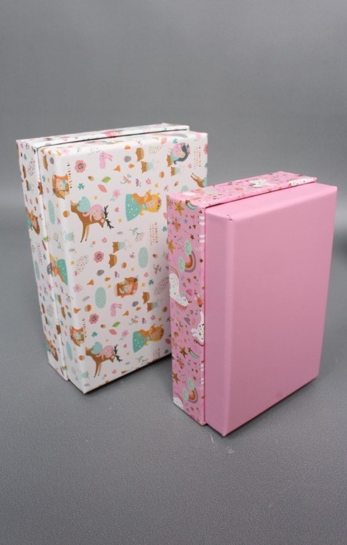 Набор подарочных коробок из 10шт - Прямоугольник  "Феечки"  37*27*11  D389