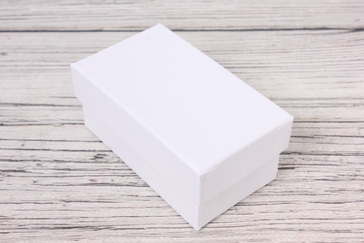 Набор подарочных коробок из 4шт - Прямоугольные № 6 Белый Перл. КТ " 15*11*7см   Пин06Бел