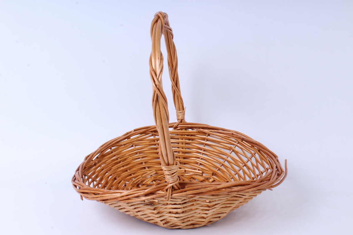набор светло-коричневых корзин из ивы 3 шт 39x31 h=12/37cm