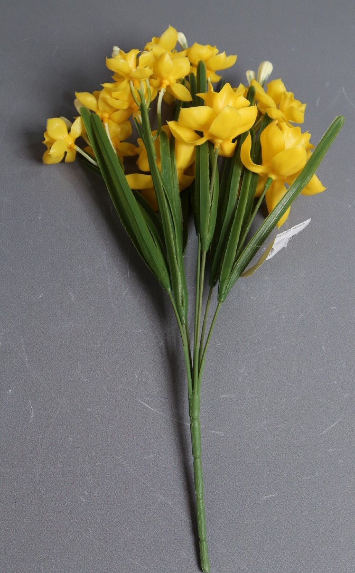 Нарциссы силиконовые букет желтые 35см