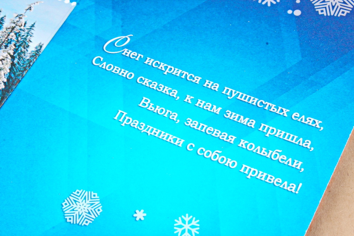 Открытка 38595 С Новым Годом! С Рождеством! евро 105х210 4602560001099