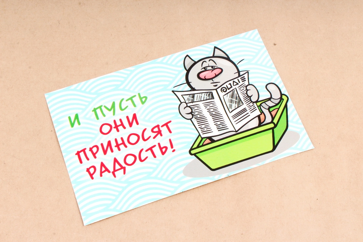 Открытка 36922 Только на серьезные дела! конвертик  95х180 4602560000078