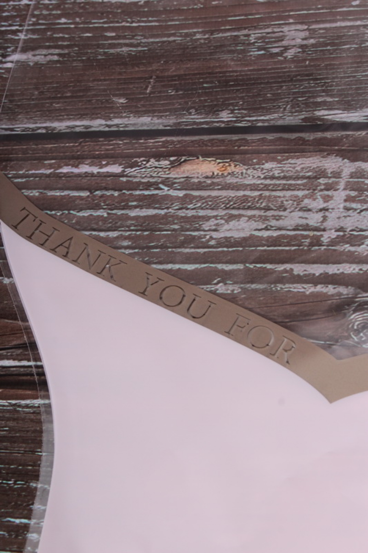 Пакет прозрачный "Thank you", 36*20*45см, 30шт/уп, розовый 0338Н