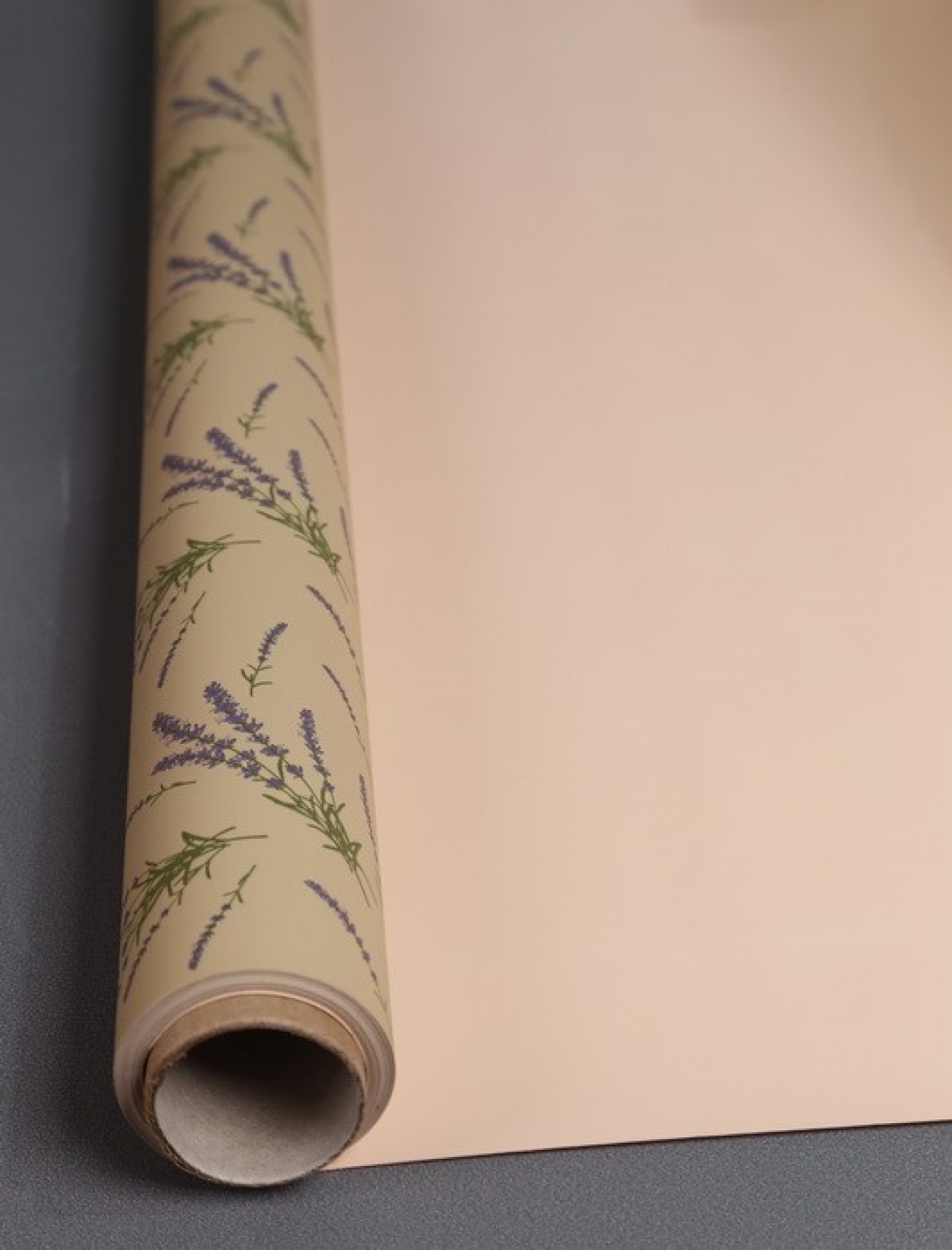 Пленка "Лаванда" 65 мкм, 60см*10м. Нежно-персиковый 7029Н