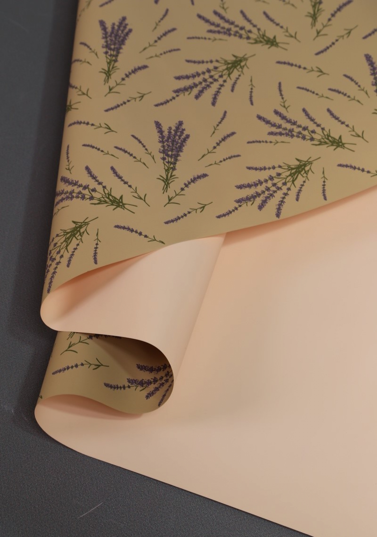 Пленка "Лаванда" 65 мкм, 60см*10м. Нежно-персиковый 7029Н