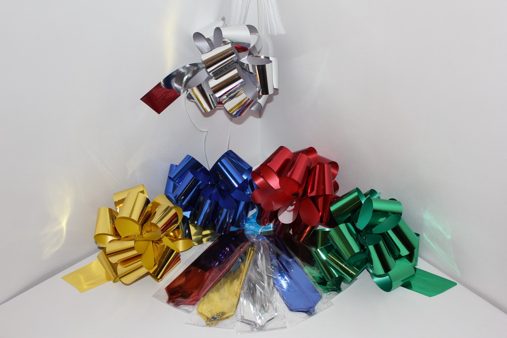 банты праздничные подарочный декоративный праздничный - бант-шар 5см  металлизированный (10 шт.) 1714