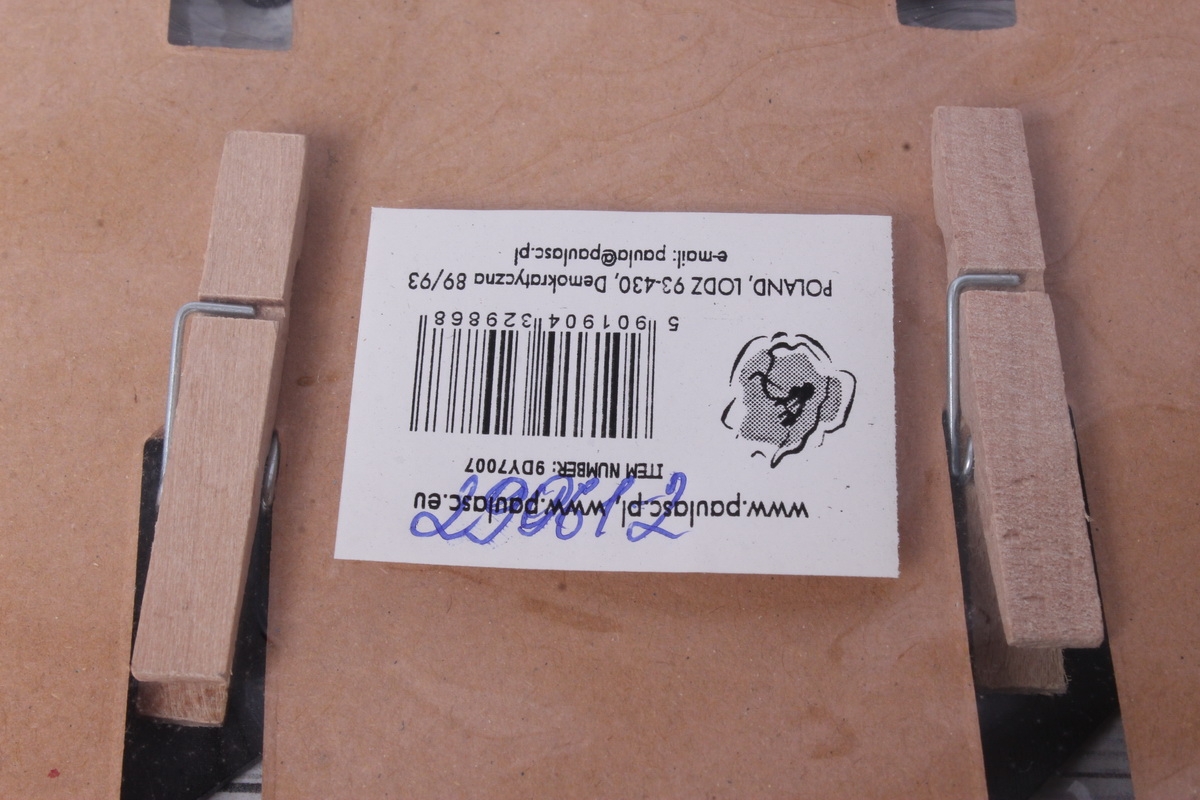 Прищепка табличка домик 6х5,5 см   (4шт в уп) 9DY7007 9868