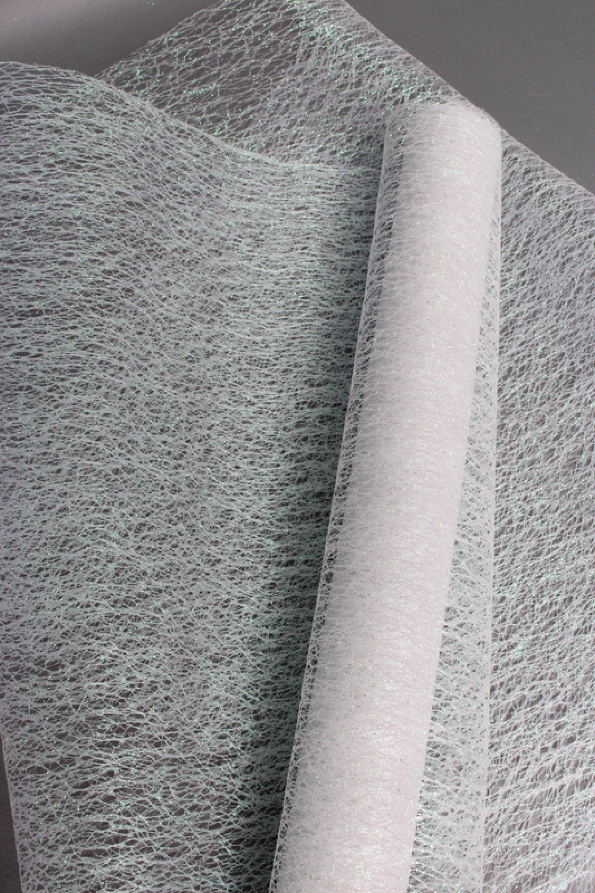 Сетка Крошет перламутр "Паутинка", белый  1514Н