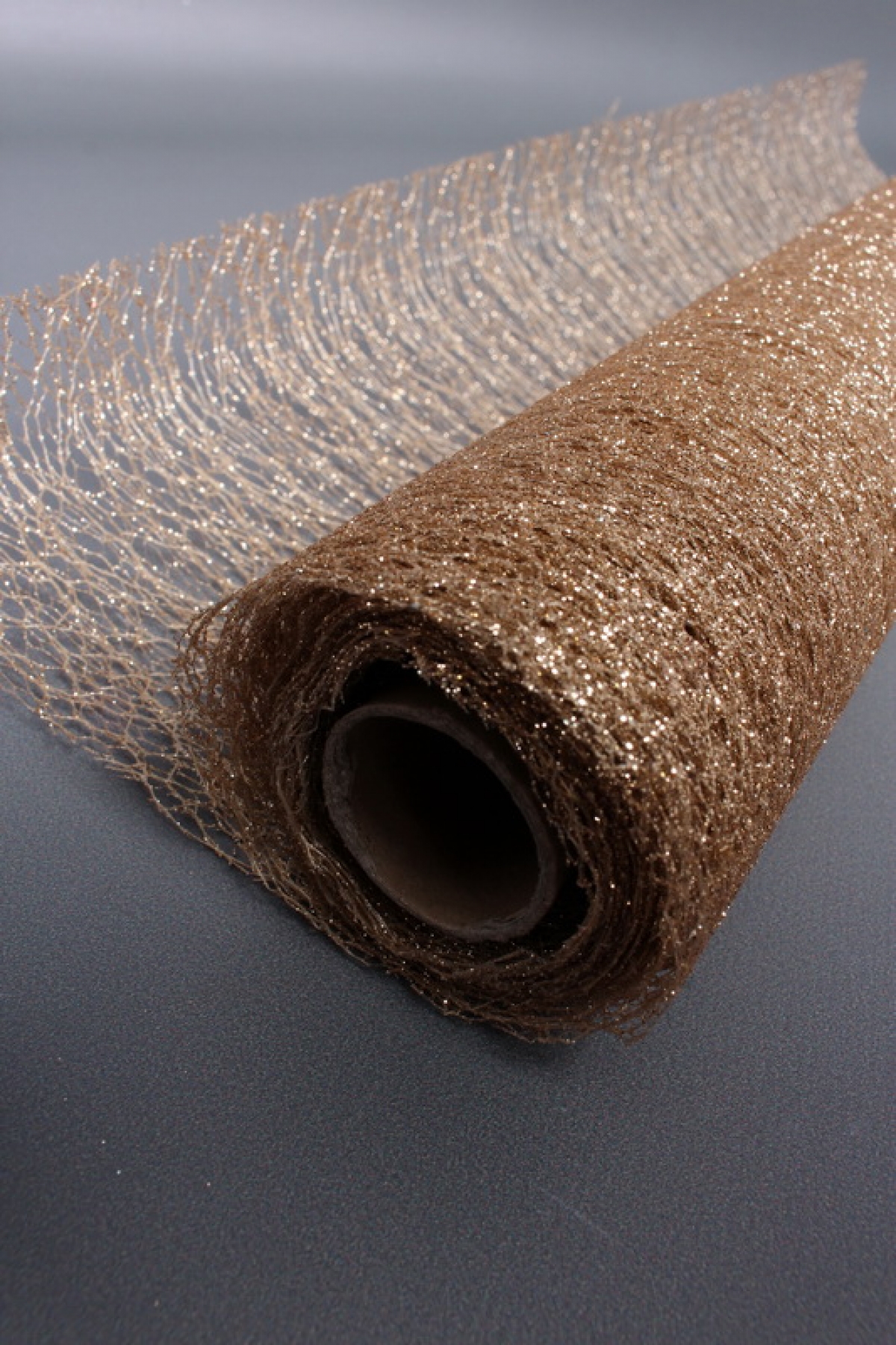 Сетка Крошет перламутр "Паутинка", бронзa  1507Н