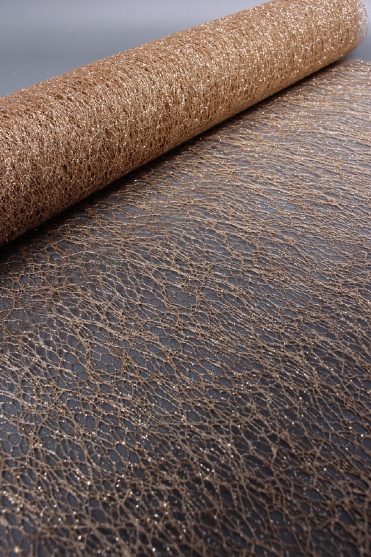 Сетка Крошет перламутр "Паутинка", бронзa  1507Н