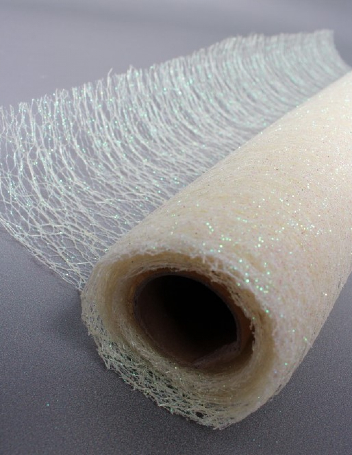 Сетка Крошет перламутр "Паутинка", крем  1521H