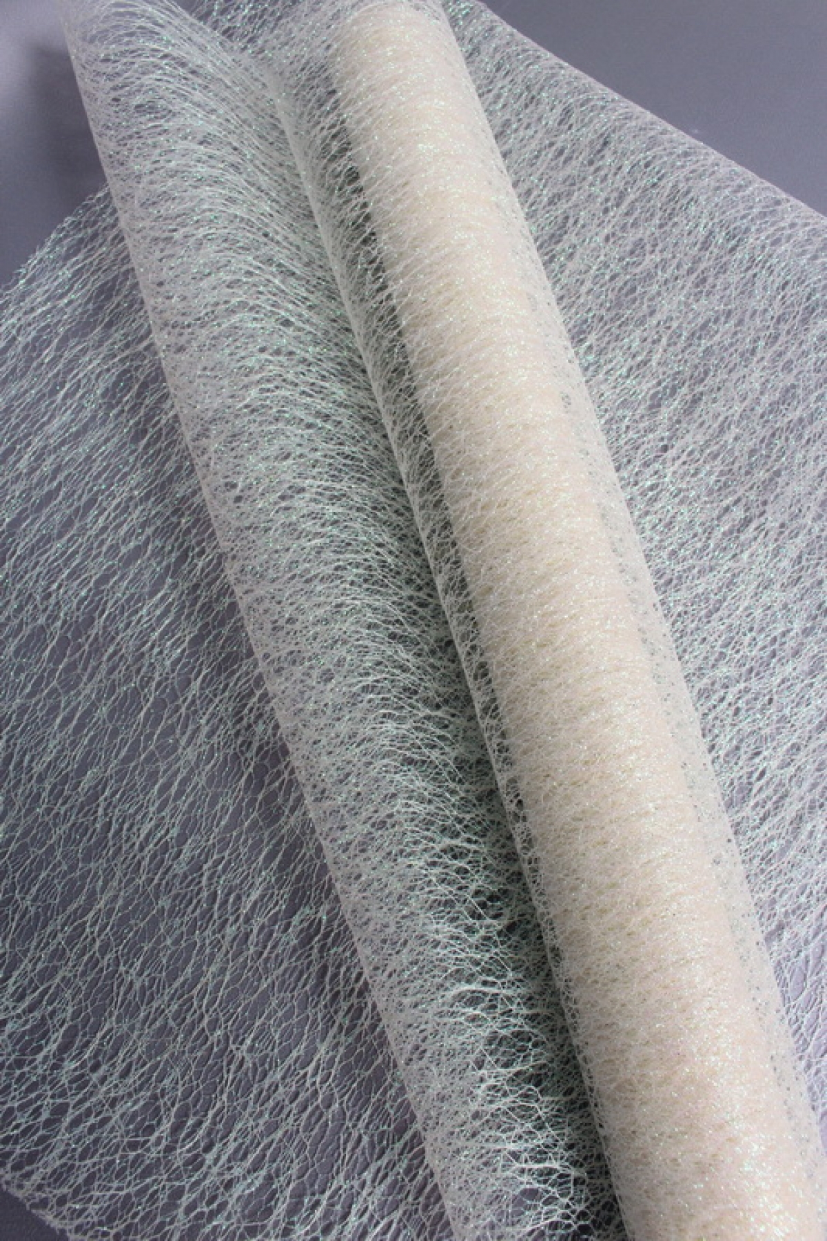 Сетка Крошет перламутр "Паутинка", крем  1521H