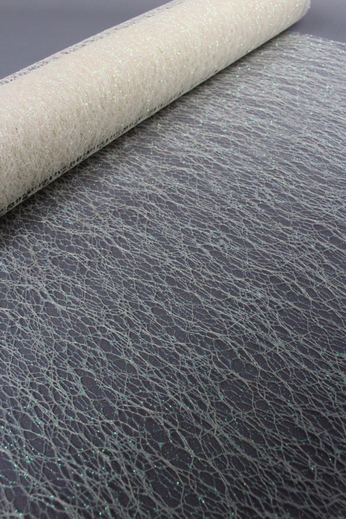 Сетка Крошет перламутр "Паутинка", крем  1521H