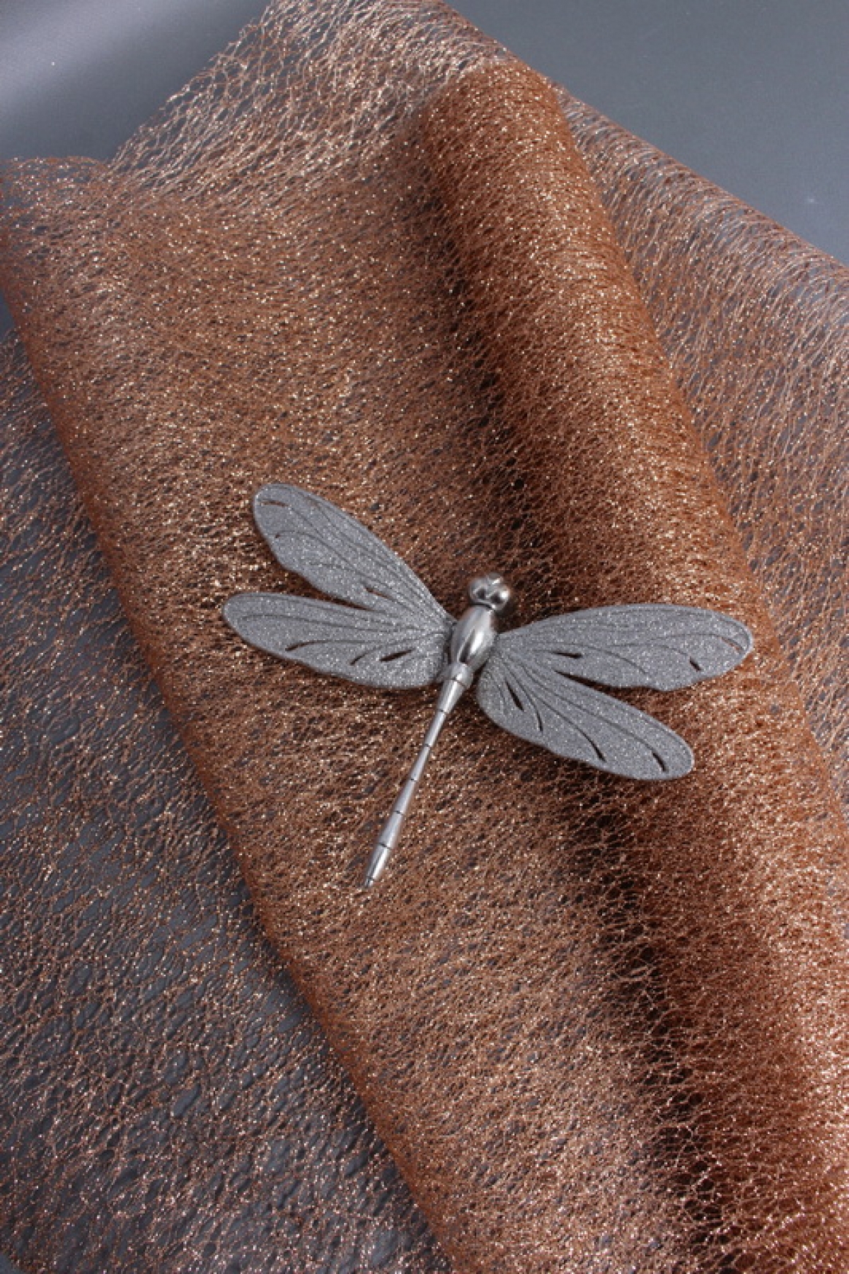 Сетка Крошет перламутр "Паутинка", золото  1545H