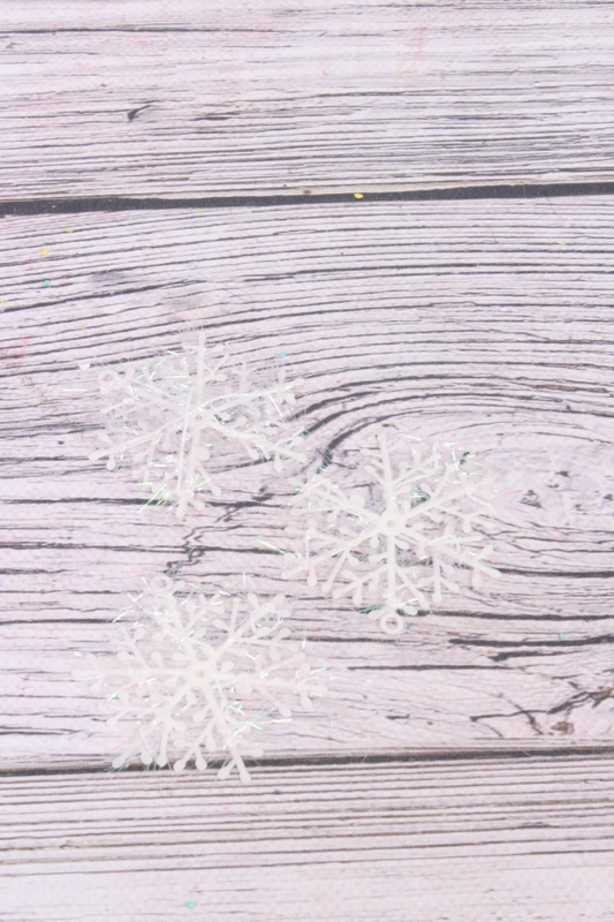 Снежинка белая d=9см (3шт в уп)