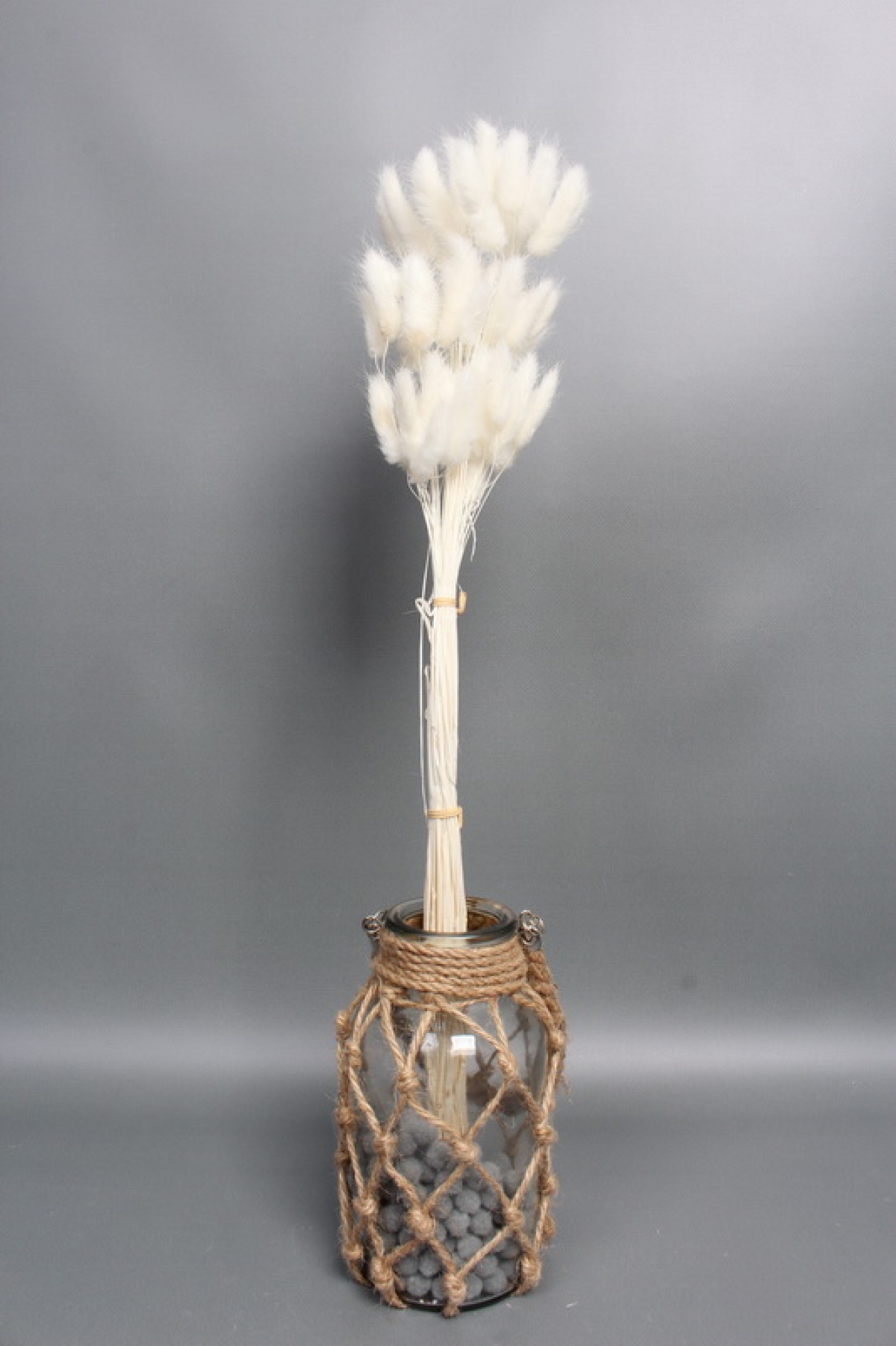 Сухоцвет "Лагурус", 60 шт в пучке, разм. цветка 5-7 см, белый 8131М