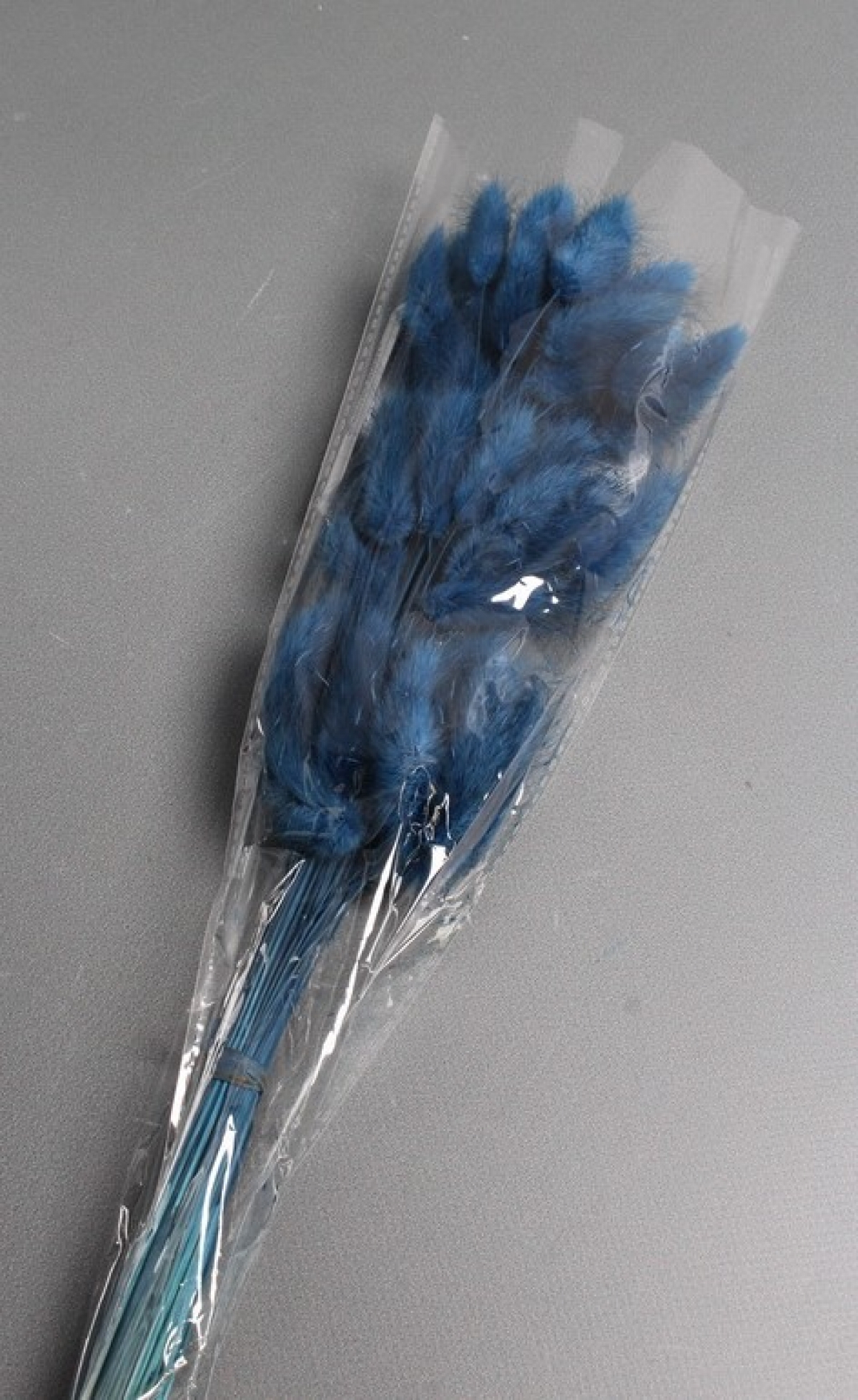 Сухоцвет "Лагурус", 60 шт в пучке, разм. цветка 5-7 см, спелая голубика  4077М