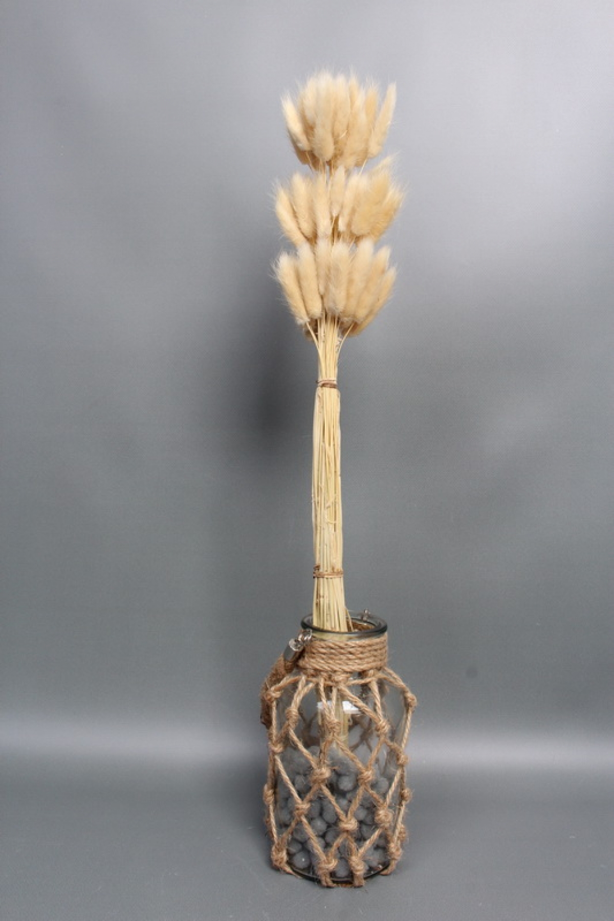 Сухоцвет "Лагурус", 60 шт в пучке, разм. цветка 5-7 см, светло-натуральный 4008