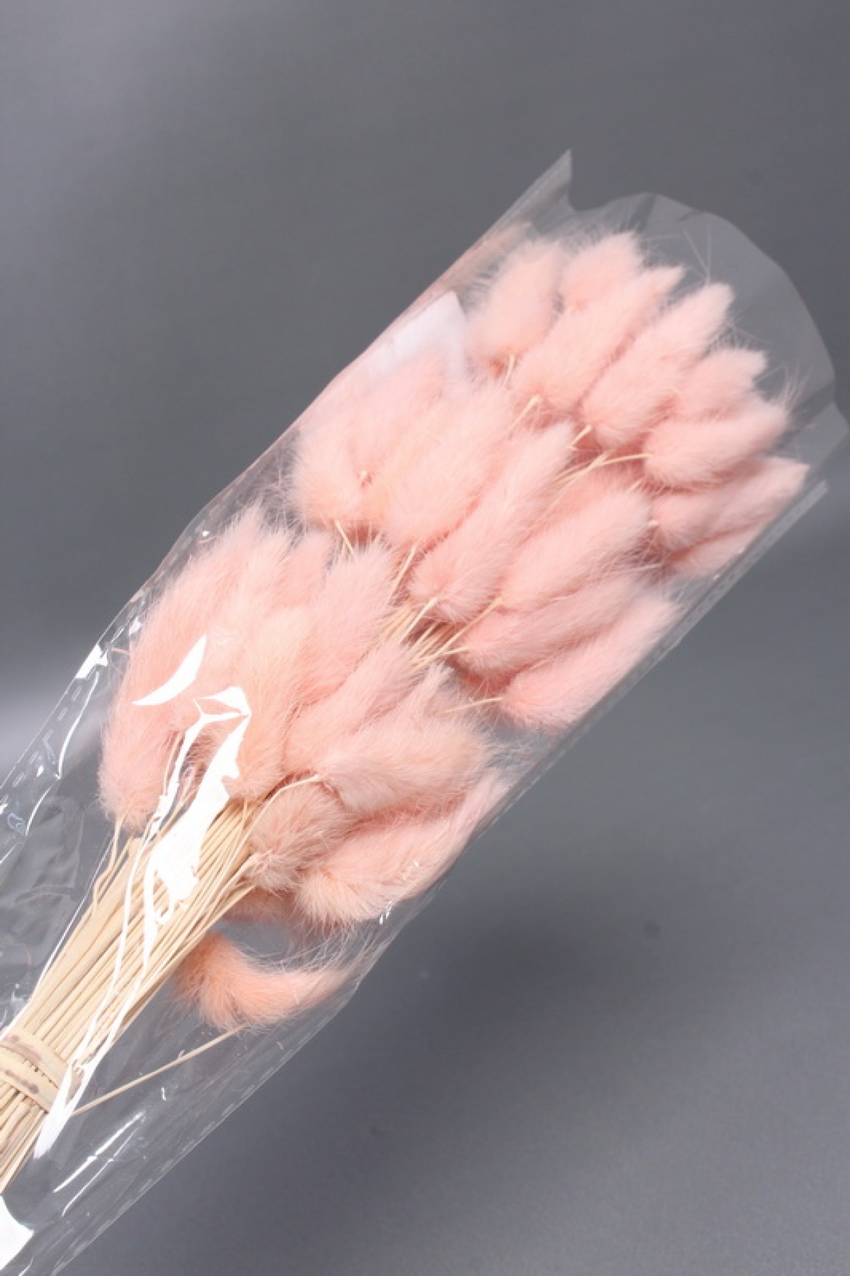 Сухоцвет "Лагурус", 60 шт в пучке, разм. цветка 5-7 см,  светло-розовый  8186М